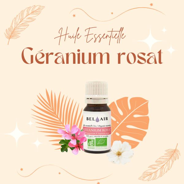 Huile essentielle géranium rosat