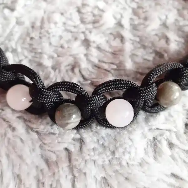 collier lithothérapie force et courage