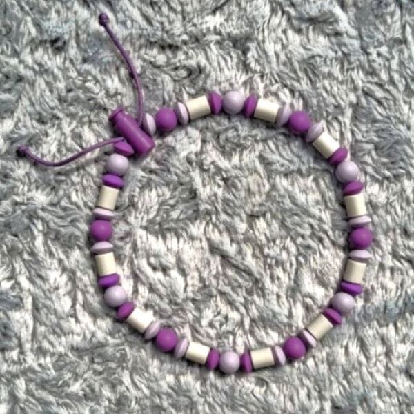 collier anti-tiques naturel pour chien avec perles silicone et céramique EM