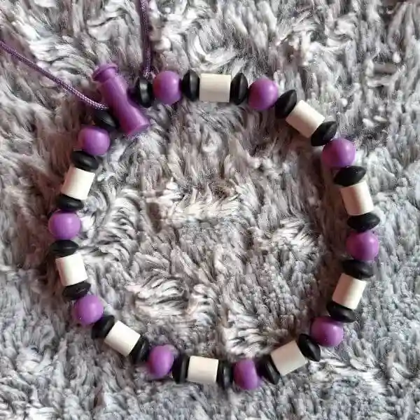 collier anti-tiques naturel pour chien avec perles silicone et céramique EM