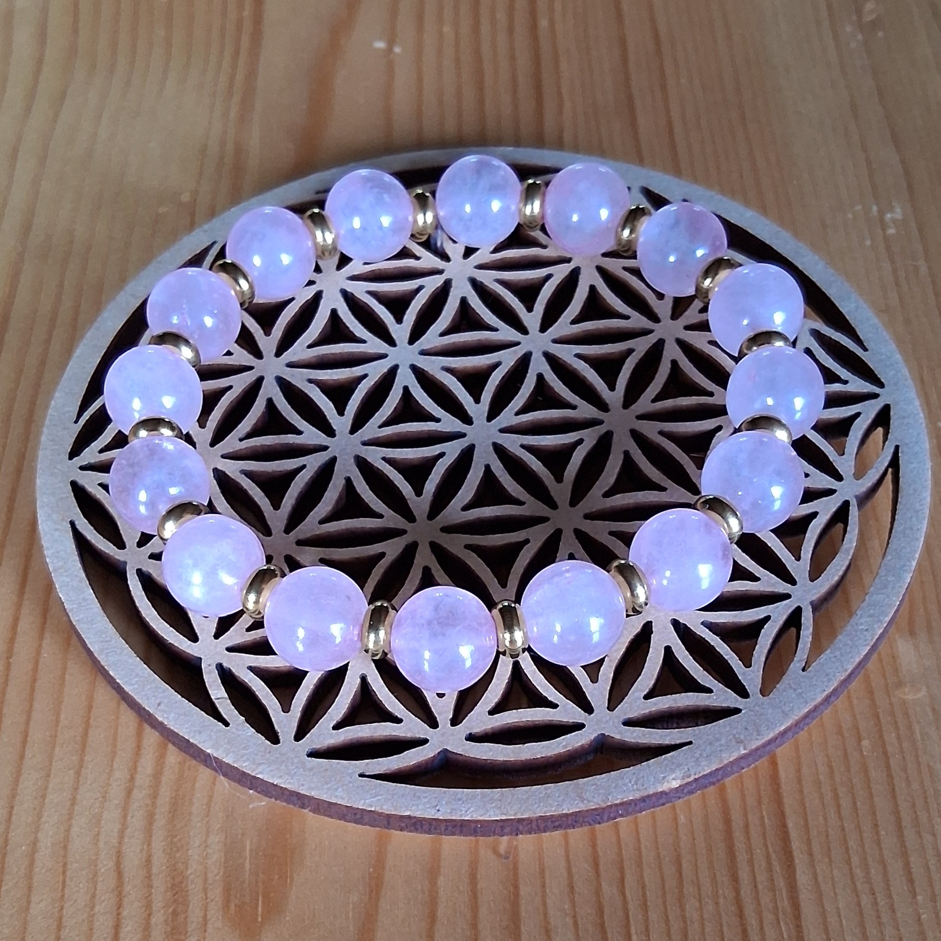 bracelet_quartz_rose perles 8mm