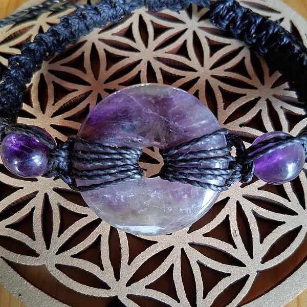 bracelet donut améthyste