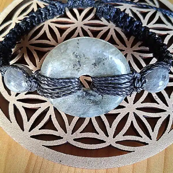 bracelet donut labradorite